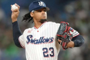 ヤクルト、ロドリゲスが退団…リリーフで32試合に登板も自由契約