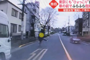 東京でも「はい！ひょっこりはん！」自転車蛇行運転男あらわる