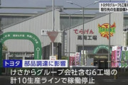 トヨタ　18日は7工場停止予定