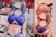 【艦これ】ワシントンの水着グラ、ローソンコラボのタペストリーの水着と微妙に違う・・・妙だな