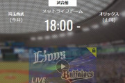 【試合実況】西武スタメン 9 左 川越（2020.10.16）