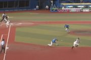 【速報】日本ハム、始まる　ファースト野村が捕球出来ず先制点許す