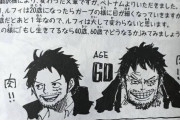 【画像】作者の描く40歳と60歳のルフィ、かっこいい！！