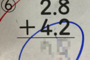 親「小学生の娘の算数テストのこの答えが不正解なのが理解できない。これダメなの？」