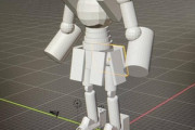 【画像】3Dモデリング始めて2日目の俺がロボット作ったぞ！！
