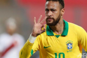 【ブラジル代表】ネイマール「大変光栄」 ペレの代表最多得点にまた一歩前進で感極まる