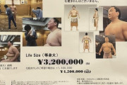 白鵬　等身大フィギュア320万円（化粧まわし付き450万円）