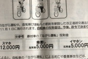 自転車に乗りながら歌を歌うだけで罰金てマジで？！
