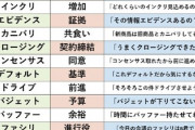 社会人として覚えておきたいカタカナ言葉