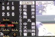 【悲報】巨人坂本、謎の交代