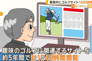 【悲報】市役所職員、仕事中ゴルフサイト閲覧に1045時間も費やし無念の処分