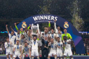 ◆UCL◆表彰式15回目の優勝レアル・マドリー、有終の美キャプテンナチョがカップリフト！