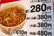 【画像】牛丼280円の時代があったってマジ？なにがあったんだよｗｗｗｗｗ