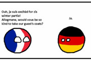 【ドイツ】コートを預かるよ【ポーランドボール】
