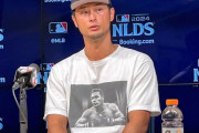 【MLB】パドレスのダルビッシュ有投手、会見で義兄・山本“KID”さんのTシャツ着用して対応　質問した米記者に自ら英語で説明