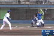 DeNA嶺井　2軍中日戦で先制ホームラン