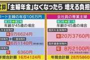 【悲報】主婦年金、廃止される可能性・・・・・・・・・・・・
