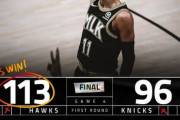 ATLがファーストラウンド突破へ王手！NYKは既に攻略されてる？