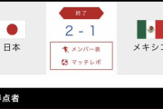 【速報】日本、強敵メキシコ相手にガチ勝利！おそらくこのメンツはマジで金メダル取るｗｗｗｗｗｗｗｗｗ