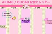 【AKB48】OUC48おうち配信のお知らせ【8/5-8/7】