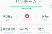 【ポケモンGO】ヤンチャムの進化条件の32匹捕まえたか確認する方法を教えて