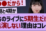 あのライブに5期生だけ出演しない理由はコレか【乃木坂46・乃木坂工事中・乃木坂配信中】