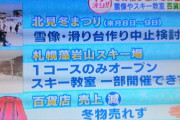 【悲報】札幌、深刻な雪不足で冬物が売れないもよう