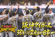 【Vやねん!】日本シリーズ第7戦 B 1-7 T [11/5]　阪神タイガース38年ぶり2度目の日本一！ノイジー先制3ラン！ オリックス連覇ならず