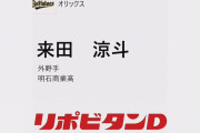 オリックス3位は明石商・来田　１位～3位まで高校生のロマン指名ｗｗｗｗ