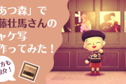 「あつ森」で斉藤壮馬さんのジャケ写作ってみた！絵画みたいでオシャ見え◎作り方もご紹介！