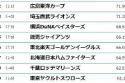 プロ野球12球団サービスの総合満足度ランキング発表