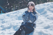 雪に囲まれた陽菜ちゃんがJR SKISKIのCMみたいだと話題に！！