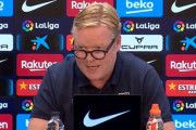 窮地のバルセロナ監督が異例の会見。質問に応じず声明のみ読んで立ち去る