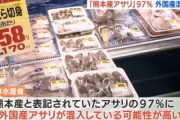 「熊本産」アサリ、９７％が外国産…中国産アサリを干潟に撒き短期間で回収。「熊本産」として出荷していた