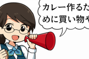 ワイ「カレー作るために買い物や！肉と野菜とルーをかごに入れてっと、よし会計や(ﾊｯ」
