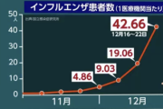 【悲報】インフルエンザ、がちのまじで感染爆発