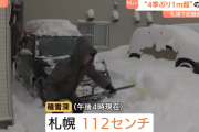 北海道の皆さん、雪かきお疲れ様です