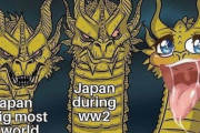 外国人「世界史における日本と現在の日本をキングギドラにしてみた」