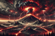 【速報】火山大噴火で世界滅亡スタート。