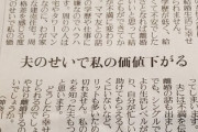 夫のせいで私の価値が下がる