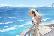 【FGO】アルトリアリリィイラスト！！　船に乗って旅するリリィいいですね！！