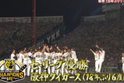 【アレ】阪神タイガース、18年ぶりのセ・リーグ優勝！！！！！！