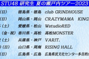 『STU48 研究生 夏の瀬戸内ツアー2023』徳島・岡山・愛媛公演の出演メンバーが決定