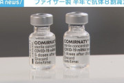 ファイザー製ワクチン 半年で抗体8割減か 追加接種も指摘