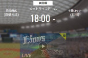 【試合実況】西武スタメン 9 二 山野辺（2020.10.20）