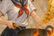 AIにチャーハン作ってるJKの画像生成してもらった結果ｗｗｗｗｗｗｗｗ
