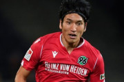 ハノーファー原口元気、移籍後43試合目で初ゴール…クラブでは1年10カ月ぶりの得点