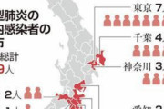 【コロナ】国内感染者マップがこちら・・・！