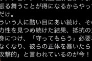【悲報】仁藤夢乃、フェミ男を批判「女を守る俺！マンは、女性を見下している」