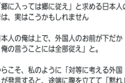 グエン｢『ルールに従わなければ帰れ』『郷に入っては郷に従え』の本音は『日本人様に従え』、まあ対等の立場がよほど怖いのでしょう｣